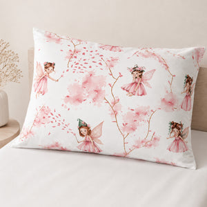 Pink Fairy Bedding – Pattern Close-Up Fabricco UK