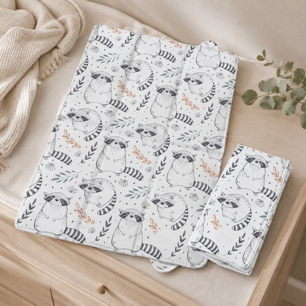 Raccoon baby travel changing mat UK