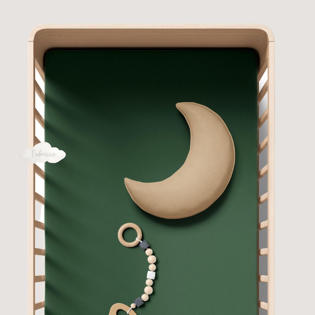 baby cot fitted sheet green, baby gift