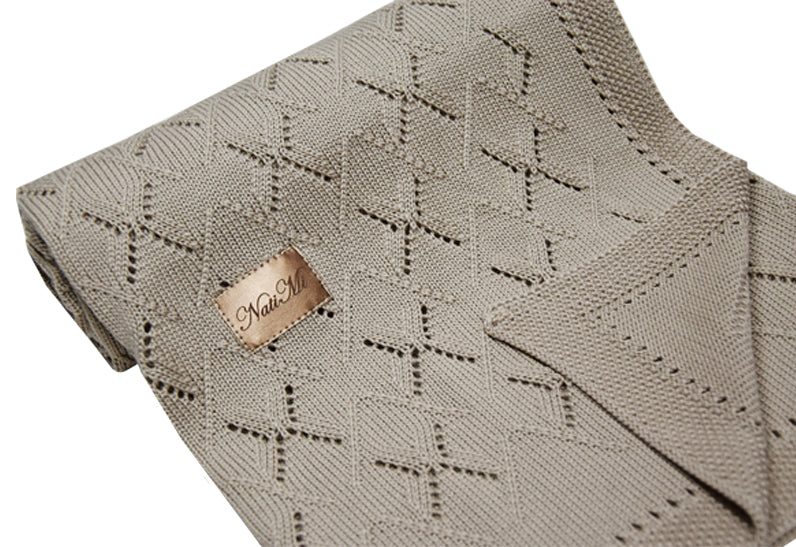 baby bamboo blanket natural beige, baby gift, baby shop ireland