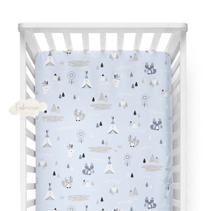 Baby Boy Adventure Fitted Sheet - Cot and Cot Bed