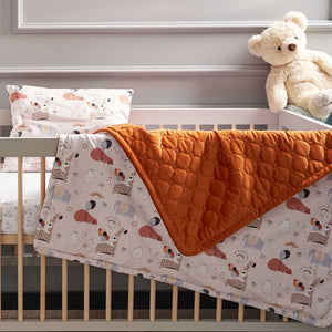 animal party mini bedding set, stunning jersey and velvet , modern scandinavian nursery decor, cot bedding, crib bedding