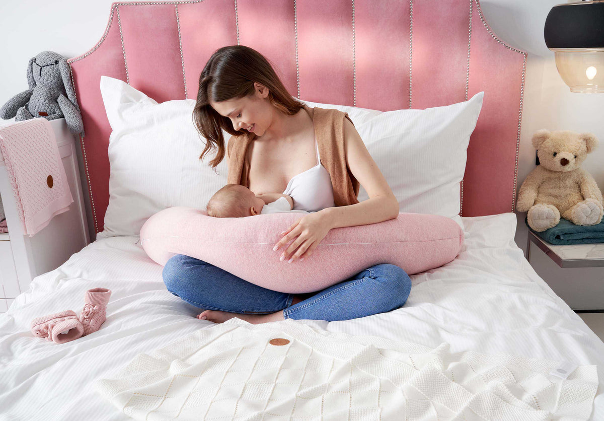 Pregnancy &amp; Feeding Pillow - Pink Melange