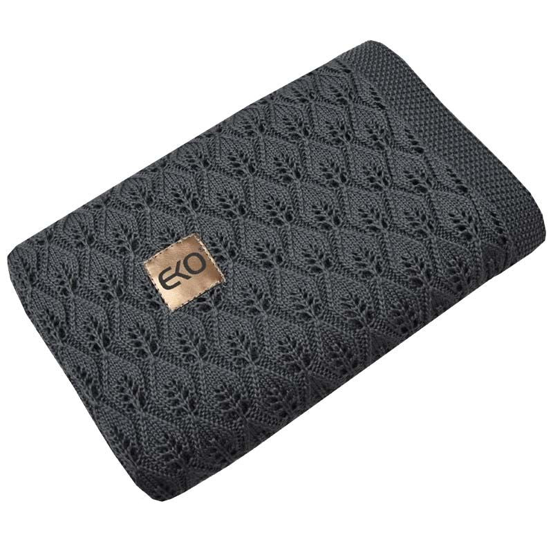 Bamboo Cellular Baby Blanket  - Dark Grey
