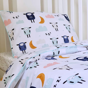 Cute Sheep, Clouds Bedding Set , Baby Cot and Cot Bed
