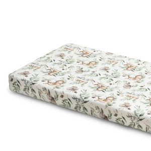 little forest, baby fitted sheet, natural nursery
