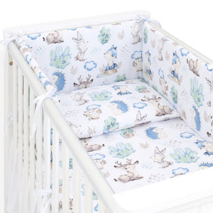 COT  BEDDING SET WITH BUMPER FOR BOYS  & GIRLS NURSERY PERFECT FOR COT BED 60 X 120 CM