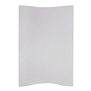 Deluxe Baby Unisex Wedge Anti Roll Nappy Baby Changing Mat with Curved Sides and Raised Edges - Caro Grey