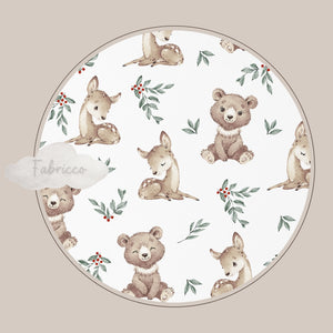 Woodland Animals Baby Fitted Sheet - Cot and Cot Bed