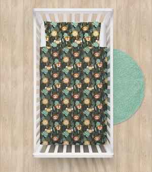 baby bedding safari, jungle nursery, baby shower, kids interiors, Fabricco