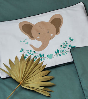 Nature & Love baby bedding, Fabricco, Natural nursery, elephant bedding