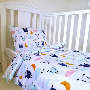 Cute Sheep, Clouds Bedding Set , Baby Cot and Cot Bed