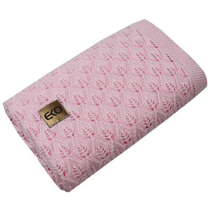 Bamboo Cellular Baby Blanket  -  Pink