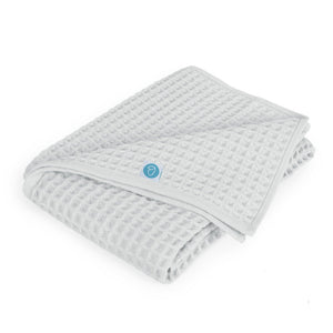 Baby Blanket Waffle Cotton - Light Grey