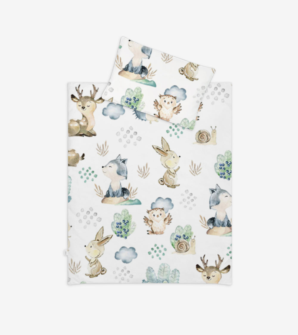 Baby Nest - Cocoon with little blanket and pillow ,  0-12 months , Woodland Friends