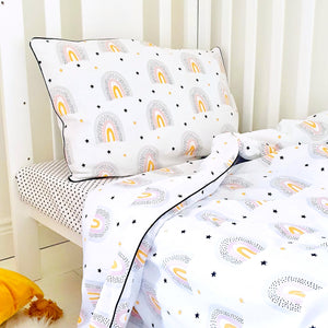 Rainbows & Stars Cot bed Bedding Set