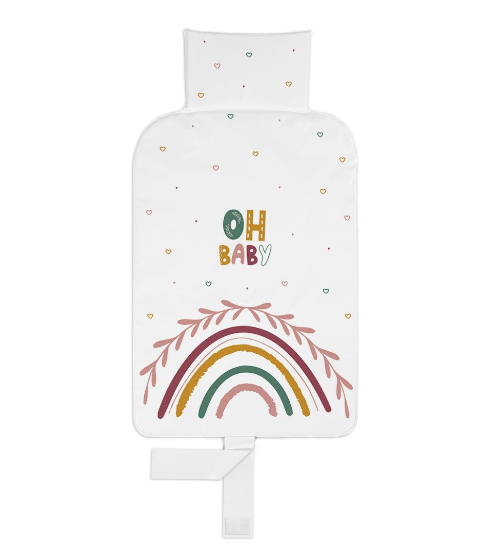 Deluxe Unisex Folding Travel Nappy Baby Changing Mat ,fastened with Velcro - Oh Baby