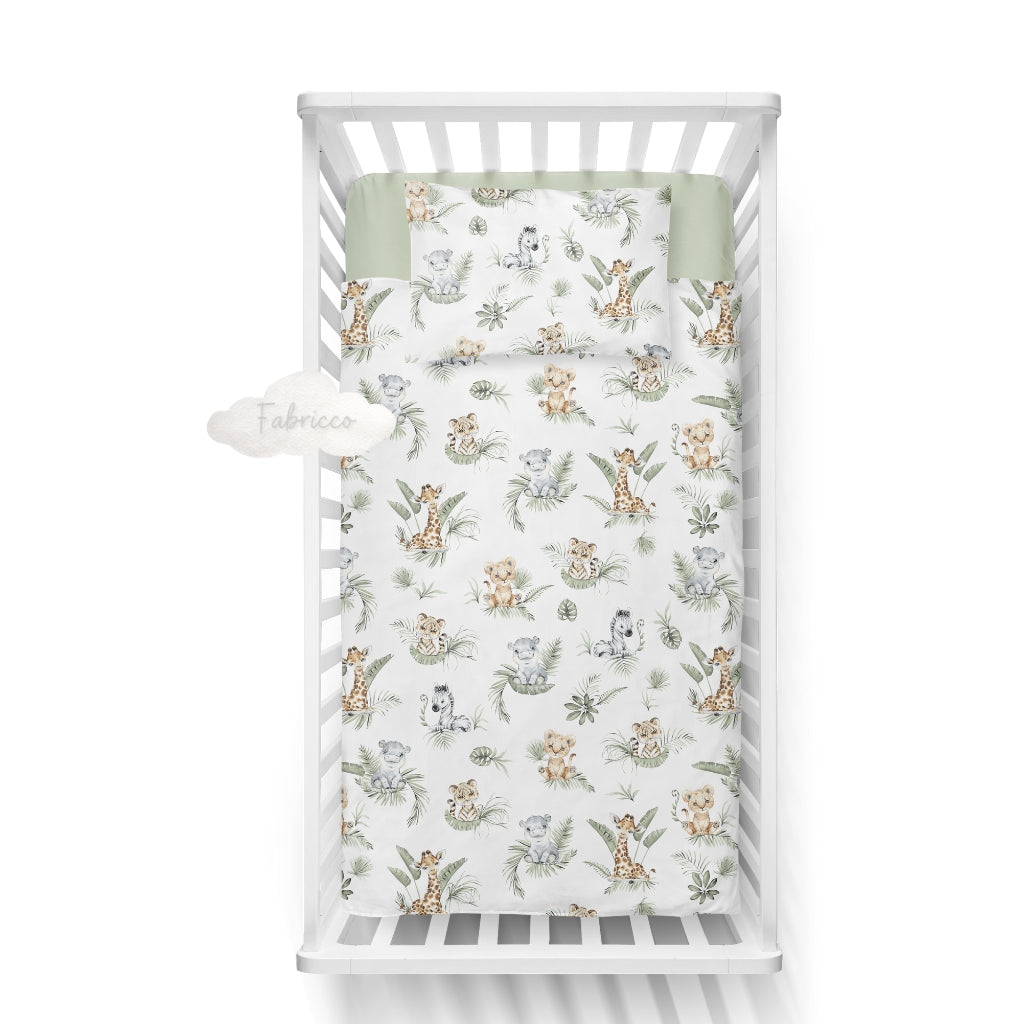 Jungle animals bedding, safari nursery, giraffe, lion, jungle vibes bedroom, jungle nursery 