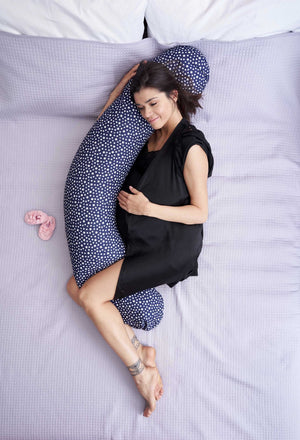Pregnancy & Feeding Pillow - Navy Stars