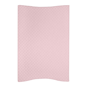 Deluxe Baby Girl Wedge Anti Roll Nappy Baby Changing Mat with Curved Sides and Raised Edges - Caro Pink