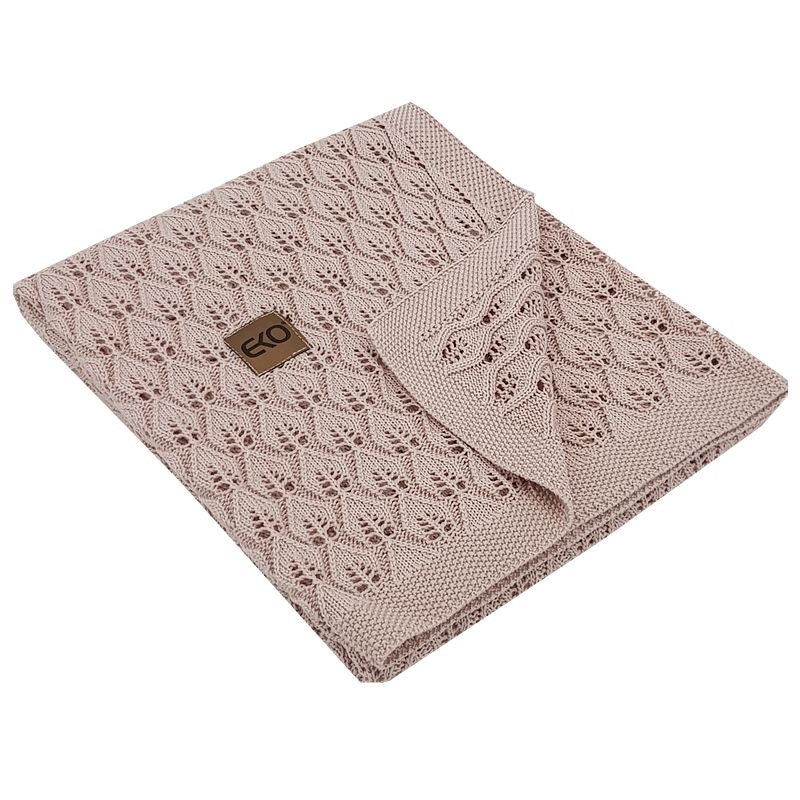 Bamboo Cellular Baby Blanket  - Dusty Pink