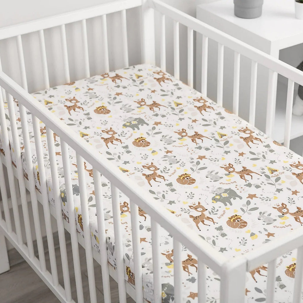 Fitted sheet baby cot sale