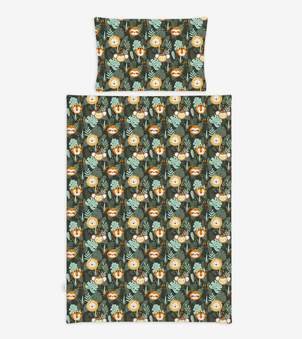 Cot Bedding Set with Bumper - Jungle - Lion and Friends