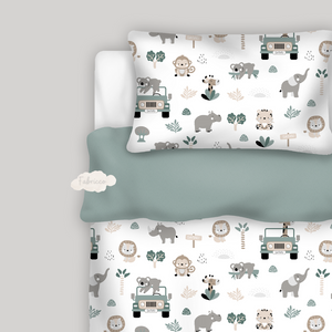Cute Safari Bedding Set , Baby Cot and Cot Bed